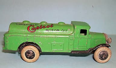 Dinky Toy pre war #25d Vintage "Wakefields CASTROL Motor Oil"" Tanker Truck N.B