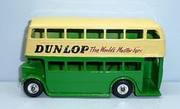 Dinky Toys 290 Double Decker Bus w/Rare Spun Hubs EX Original
