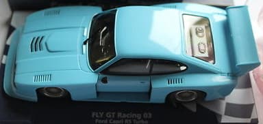 Fly slot car runs on scalextic