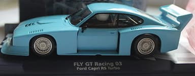 Fly slot car runs on scalextic