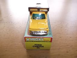 Husky Diecast Toys No 35 Ford Camper In Custom Made Display Box