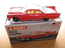Husky Diecast Toys No 7 Red Buick Electra Car In Custom Made Display Box