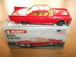 Husky Diecast Toys No 7 Red Buick Electra Car In Custom Made Display Box
