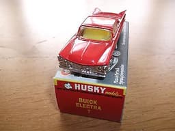 Husky Diecast Toys No 7 Red Buick Electra Car In Custom Made Display Box