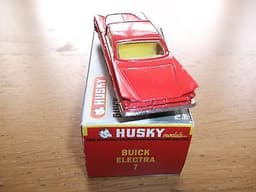 Husky Diecast Toys No 7 Red Buick Electra Car In Custom Made Display Box