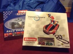 Mario kart Scalextric Set, Nintendo Carrera Slot Car Set With Extra Track