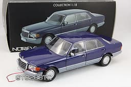Norev HQ 1:18 scale Mercedes-Benz 560 SEL Limousine(W126 S Class) Met Blue
