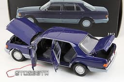 Norev HQ 1:18 scale Mercedes-Benz 560 SEL Limousine(W126 S Class) Met Blue