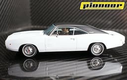 PIONEER SLOT CAR BULLITT \'SHOTGUN WEDDING\' DODGE CHARGER RANGE PRESENTATION 2010