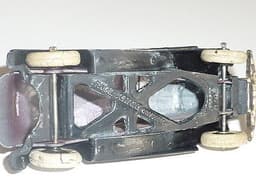 Pre war Dinky 24b limousine - maroon and black.