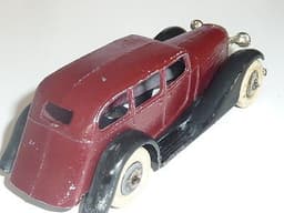 Pre war Dinky 24b limousine - maroon and black.