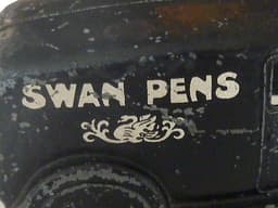 Pre war Dinky 28r \'Swan Pens\' type 2 van. Original, no fatigue.