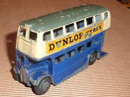 Pre war Dinky 29c Bus, Dunlop transfers.