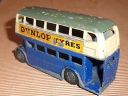 Pre war Dinky 29c Bus, Dunlop transfers.