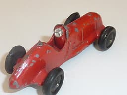 Pre war Dinky 35b racer. 1936 version with no driver. Red.