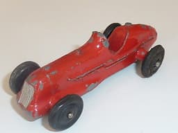 Pre war Dinky 35b racer. 1936 version with no driver. Red.