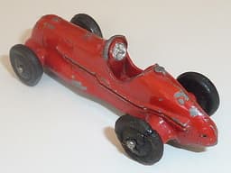 Pre war Dinky 35b racer. 1936 version with no driver. Red.