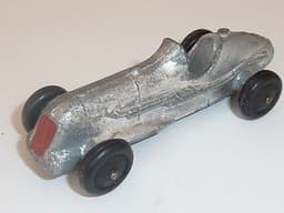 Pre war Dinky 35b racer. 1936 version with no driver. Silver.