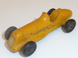 Pre war Dinky 35b racer. 1936 version with no driver. Yellow.