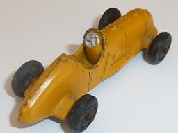 Pre war Dinky 35b racer. 1936 version with no driver. Yellow.