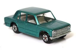 Rare Vintage POLISTIL Fiat 124 Diecast Car Model Italy RJ14 1970\'s Politoys