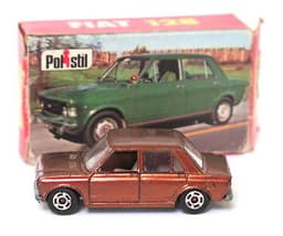 Rare Vintage POLISTIL Fiat 128 Diecast Car Model Italy RJ12 1970\'s Politoys