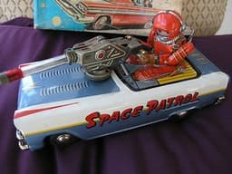 Rare vintage Robot Nomura Japan  TN Space Patrol car boxed
