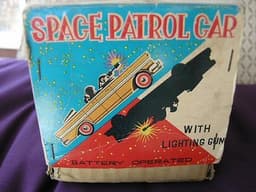 Rare vintage Robot Nomura Japan  TN Space Patrol car boxed