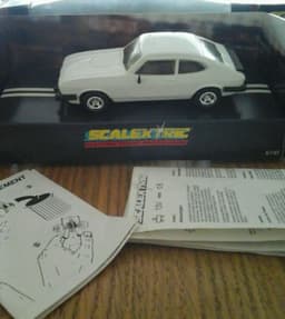 Scalextric C379 white Ford Capri With Working Lights