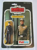 STAR WARS ESB RARE PALITOY 30 BACK VINTAGE FIGURE, IMPERIAL COMMANDER, MOC. 1980