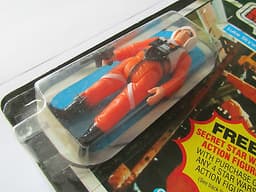 STAR WARS ESB VINTAGE CARDED KENNER LUKE SKYWALKER X WING PILOT. FIGURE MOC.