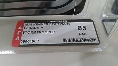 STAR WARS Kenner 12 BACK A STORMTROOPER AFA 85 MISB NO RESERVE
