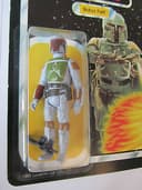 STAR WARS ROTJ JEDI VINTAGE CARDED PALITOY BOBA FETT. MOC. TRILOGO FIGURE.