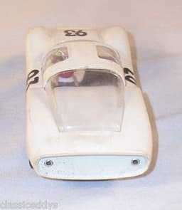 STROMBECKER PORSCHE CARRERA 1/32 SCALE BRASS CHASSIS SLOT CAR SHARP BUILT UP!