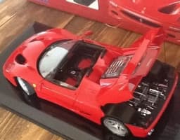TAMIYA 1:12 FERRARI F50 DIE CAST MODEL COMPLETE WITH DISPLAY CASE PRISTINE