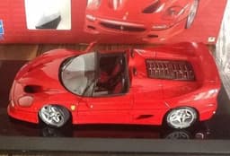 TAMIYA 1:12 FERRARI F50 DIE CAST MODEL COMPLETE WITH DISPLAY CASE PRISTINE