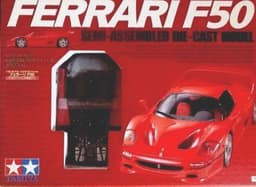 TAMIYA 1:12 FERRARI F50 DIE CAST MODEL COMPLETE WITH DISPLAY CASE PRISTINE