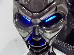 Terminator Bust Skull TX Terminatrix 1.1 sideshow CHROME STATUE ULTRA RARE!!!