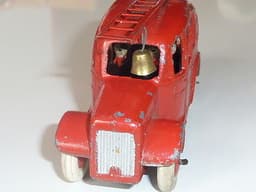 Very rare pre war Dinky 25k Streamlined fire engine with tinplate firemen.