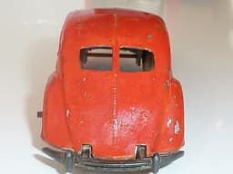 Very rare pre war Dinky 30a Chrysler Airflow in red/orange.