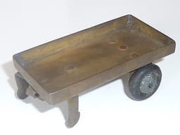 Very rare (unique?), pre war Dinky brass prototype for 35c trailer.