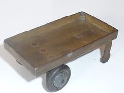 Very rare (unique?), pre war Dinky brass prototype for 35c trailer.