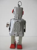 Vintage 1950\'s Yoshiya Japan Sparky Robot Tin plate