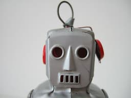 Vintage 1950\'s Yoshiya Japan Sparky Robot Tin plate