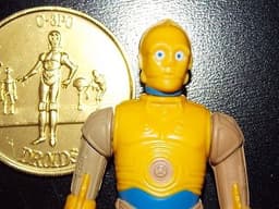 ~~Vintage~1977~1984~1985~Kenner~Star~Wars~cartoon~animated~DROIDS~C3PO~coin~lot~