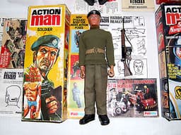 VINTAGE ACTION MAN COLLECTION OF 6 x RARE BOXED FIGURES COMMANDER PILOT SOLDIER