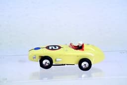 Vintage AURORA TJET Slot Car - Indy Racer in Yellow #2 HO Scale