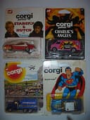 VINTAGE DIECAST CORGI TOYS JUNIORS LOT STARSKY & HUTCH CHARLIES ANGELS SUPERMAN