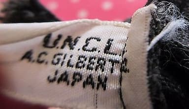 Vintage Original AC Gilbert - Man From Uncle Black Parachute Bag 1966