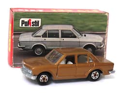 Vintage POLISTIL Fiat 132 GLS Diecast Brown Car Model Italy RJ15  Politoys